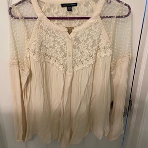 Cream American Eagle Blouse. New with tags